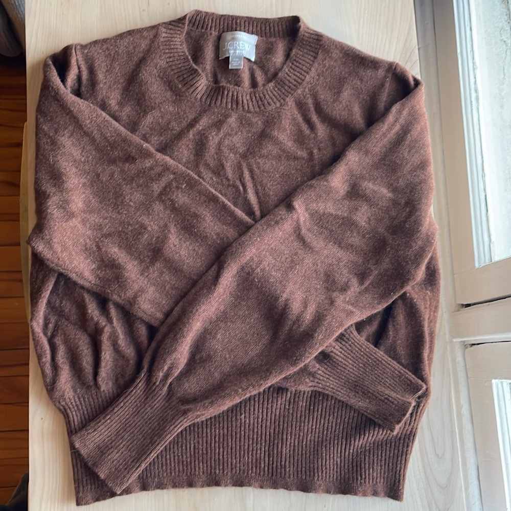 J Crew Cashmere Cropped Sweater